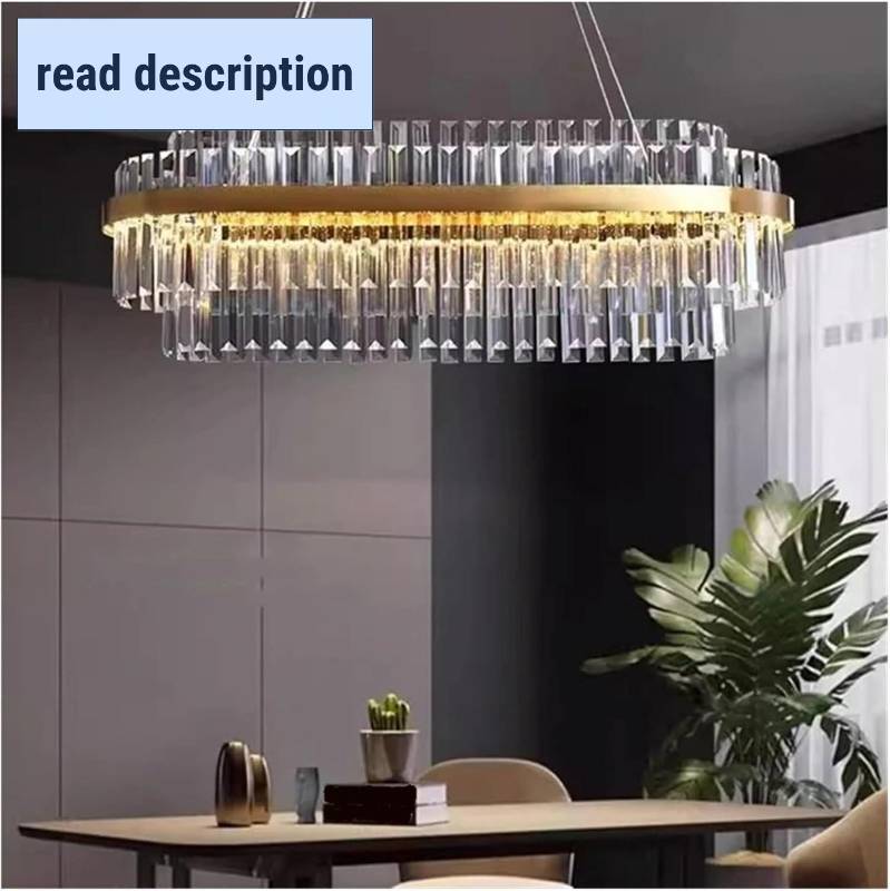 lot 241955 image: Retails for $836 Home Decoration Pendant Lights Ceiling Light Indoor Lighting Luxury Crystal Living Room Chandelier Bedroom Pendant Lamp,Practical