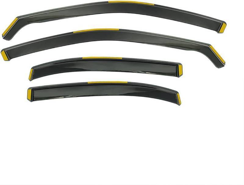 lot 341917 image: in Channel Window Visors, Compatible with 2014-2020 Lexus IS200t IS250 IS300 IS350 Sedan 4-Door, in-Channel Style Black Injection PC Side Window Deflectors, Rain Guard 4PCS