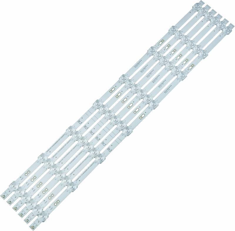 lot 341932 image: 6 Pieces LED Backlight Strips for ONN 100021261 1241491 65A6G HD650X1U51-T0L3 SVH650AK7 65RF6100GM 65A6100FS HZ65E3D HZ65A52E HZ65A55E HZ65A56E HZ65A57E ZD_SSC_D650 HD650X1U51