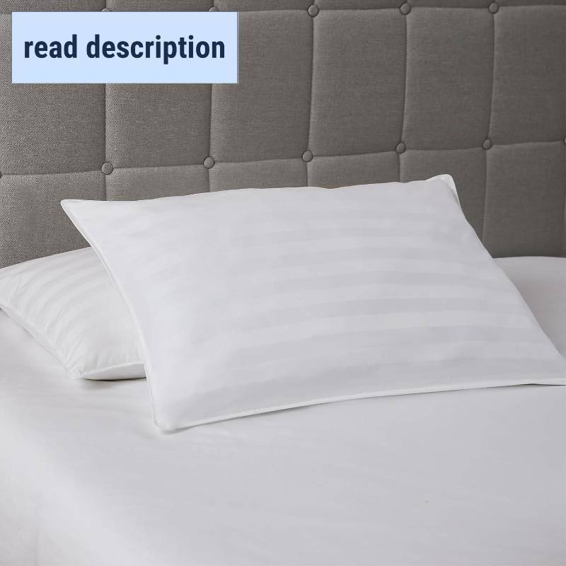 lot 151920 image: DOWNLITE Extra Soft Hypoallergenic Down Alternative Bed Pillow - Stomach Sleeper Pillow (King)