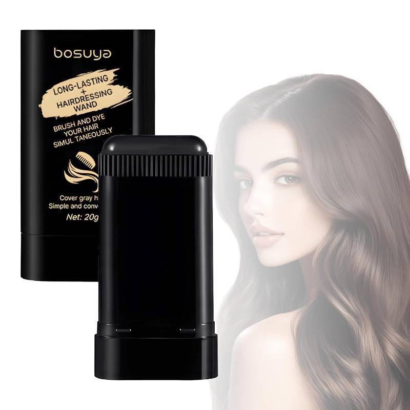 lot 251441 image: Bosuya Hair Dye Comb, Portable Waterproof Hair Color Stick for Gray Hair Coverage, Long-Lasting Wand for Men & Women, Sweatproof Hair Dye Wand, Easy to Use and Carry (Black)