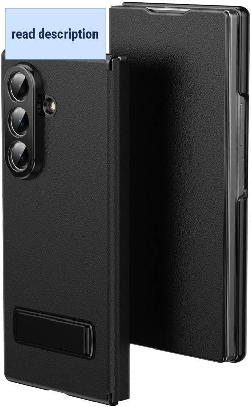 lot 351553 image: Business-style phone wallet case Leather Case with Stand Compatible with Samsung Galaxy Z Fold 7 Case,Magnetic Protective Soft Grip Luxury Cover Compatible with MenWomen,Flip up Kickstand Shockproof