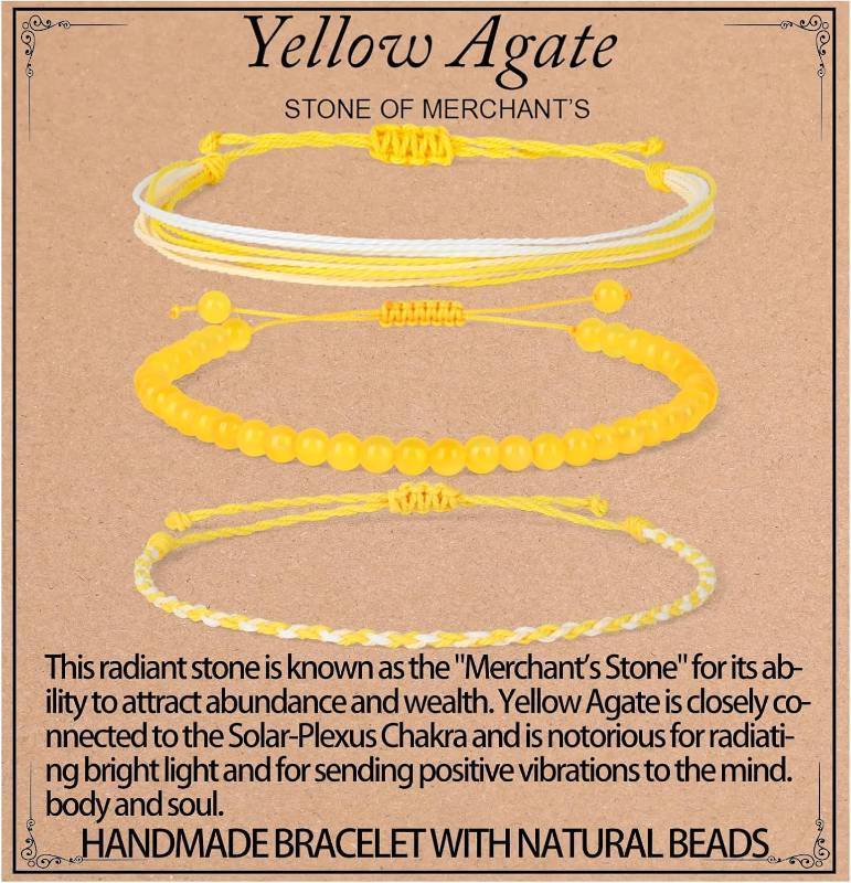 lot 361352 image: QOGIR Handmade Healing Bracelet,6mm Natural Gem Stone Bracelet rope bracelet