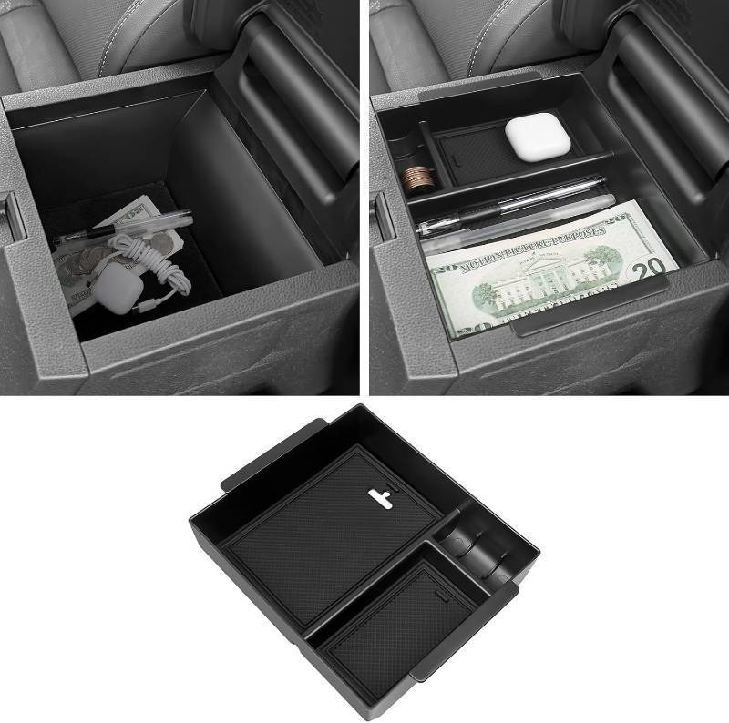 lot 461173 image: Hellet Center Console Organizer Compatible with Toyota 2025 2026 4Runner Interior Accessories Storage Box Organizer Tray