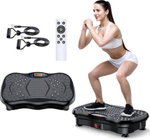 lot 161368 image: Vibration Plate Exercise Machine, Power Waver Vibration Plate Platform for Lymphatic Drainage Whole Body Vibration Plate Machine Helps Weight Loss Shaping 330lbs
