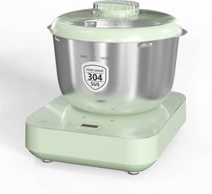 lot 161369 image: Electric Dough Maker with Ferment & Weighing Function, 5.2QT Dough Mixer with 304 Stainless Steel Bowl, Flour Kneading Machine for Pizza Bread Maker, Microcomputer Timing, Face-up Touch Panel