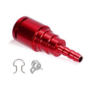 lot 18352 image: Aluminum Alloy Fuel Filter Return Line Connector Compatible With 2017 2018 2019 2020 Ford 6.7L Powerstroke Diesel Replaces# HC3Z-9A564-A - Retail $11