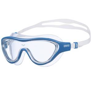 lot 18372 image: ARENA Unisex Adult The One Swim Mask Fitness Swimming Goggles for Men and Women Large Fit Polycarbonate Non-Mirror Lens, ClearBlue - Retail $23