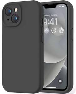 lot 18385 image: LOVE 3000 Designed for iPhone 14 Case, Premium Silicone with Soft Anti-Scratch Microfiber Lining Shockproof Protective Phone Case for Men Women Girls 6.1, Black - Retail $10