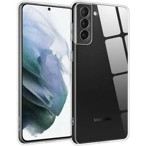 lot 18424 image: TENOC Phone Case for Samsung Galaxy S21 Plus 5G, Clear Case Shockproof Protective Bumper Slim Cover - Retail $4