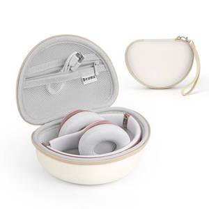 lot 18458 image: Yinke Case for Beats Solo3 Solo 4 On-Ear Headphones, Portable Travel Hard Shell Storage Bag (White) - Retail $15