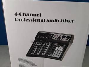 4-Channel Professional Audio Mixer with Bluetooth - Retail: $89