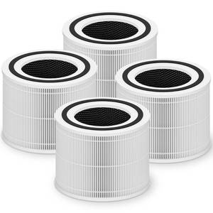 lot 18477 image: Core 300 Replacement Filter for LEVOIT Core 300 Core 300-P Core 300S Core 300S-P Vortex Air Air Purifier, 3-in-1 H13 Grade High-Efficiency Activated Carbon, Core 300-RF, 4 Pack, White - Retail $48
