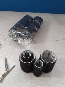lot 18484 image: Black Velcrow Hair Rollers, 22 Count - Retail $0
