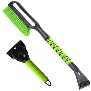 lot 18531 image: YEECOPON 27 Snow Brush & Ice Scraper for Car Windshield, Detachable Snow Scrapers with Foam Grip for Cars, Trucks, SUVs - Retail $16