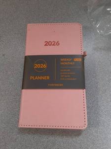 lot 18554 image: Forvencer Pocket Planner 2026-2027, Weekly Monthly Planners for Purse, 3.5 x 6, 2026, Cute Small Daily Academic Calendar, Elastic Band, Hardcover Agenda for Women, Teacher - Retail $6