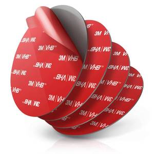 lot 18605 image: volport Sticky Adhesive Replacement for Dashboard Suction Cup Mount, 80mm (3.15) 4pcs Circle Double-Sided Extra Strong Adhesive Sticker Tapes for DashCameraGPSIpadCar Phone Sucker Holders - Retail $8