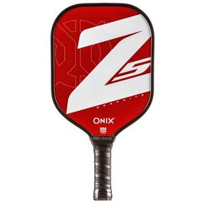 lot 42 image: Onix Z5 Graphite Red Pickleball Paddle - Retail $80.00