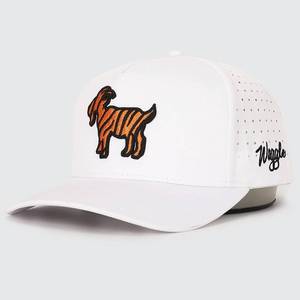lot 55 image: Waggle The Goat Hat - White Back Snap Adjustable BaseballGolf Cap - Retail $35
