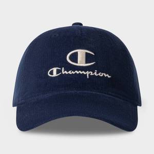 lot 60 image: Champion Adult Hobby Corduroy BaseballGolf Hat - Navy - Retail $15