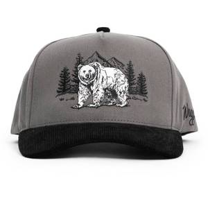 lot 68 image: Waggle Adult Cotton BaseballGolf Hat - Grizz Corduroy Brim - Retail $35