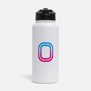 lot 85 image: Overtime Elite 30oz Stainless Steel Pro HYDR8 Water Bottle - Vice Logo Gradient - Retail $25