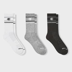 lot 89 image: Champion All Sport Performance Crew Socks 3 Pack - Retail $12