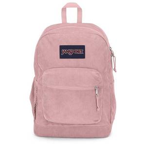 lot 106 image: JanSport Cross Town Plus Remix 17 Backpack - Misty Rose High School Corduroy Structured Laptop Bag - Retail $35