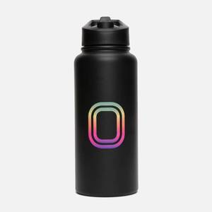 lot 121 image: Overtime 30oz Stainless Steel Water Bottle - Black - Retail $25