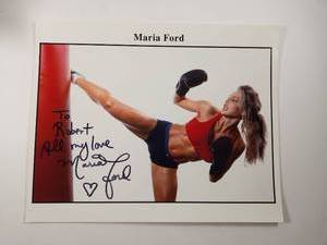 lot 132 image: Signed Maria Ford Boxing Photo