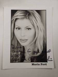lot 133 image: Signed Maria Ford Black & White Photo with Personal Note
