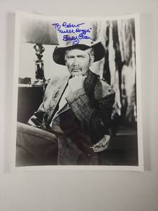 lot 162 image: Buddy Ebsen Signed Western Movie Promotional Still&nbsp