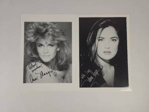 lot 168 image: Salma Heyak And Ann Margret Photos Facsimile