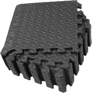 lot 2729 image: Mipcase 18pcs Thick EVA Leaf-Grain Floor Mats Non-Slip Rugs