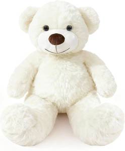 lot 2732 image: Plush Teddy Bear 28 Soft Stuffed Toy, White