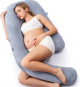 lot 2737 image: Momcozy Pregnancy Pillow Dreamlign U Pro Adjustable Leg Pillow