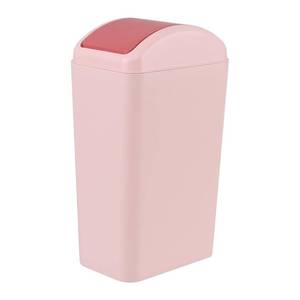 lot 2739 image: Ggbin 3.5-Gallon Plastic Garbage Can with Swing Lid, Pink