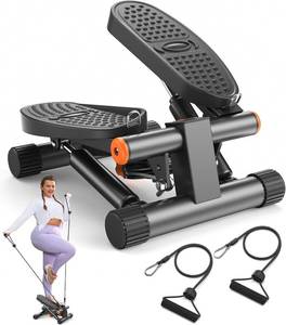 lot 2745 image: $53 Niceday Stepper with Resistance Bands, 300LBS Capacity, LCD