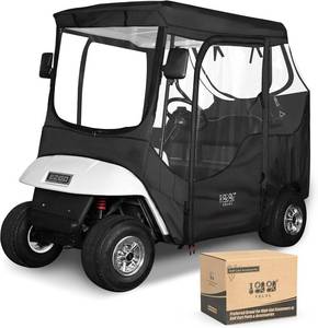 lot 2755 image: $90 10L0L Golf Cart Driving Enclosure 24 Passenger EZGO TXTRXV