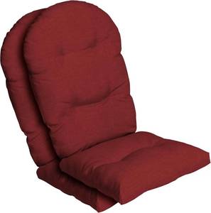 lot 2802 image: $90 Arden IndoorOutdoor Plush Adirondack Cushion- Ruby Red