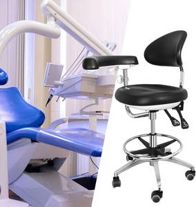 lot 2815 image: $221 Dental Assistant Chair with 360  Armrest & Adjustable Backrest