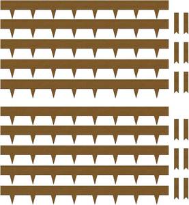 lot 2818 image: $77 Worth Garden 10-Pack Corten Steel Landscape Lawn Edging, 5in H