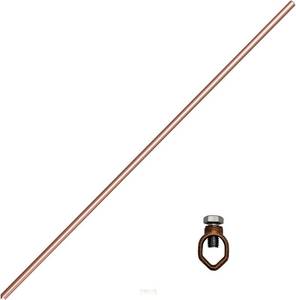 lot 2836 image: GOUNENGNAIL 4ft Ground Rod Kit-58in Copper Rod w Bronze Clamp