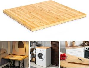 lot 2837 image: $94 24x25 Butcher Block Countertop, 1.2 Thick Bamboo DIY Top