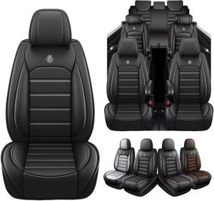 lot 2850 image: $250 Seat Covers for Hyundai Palisade 2020-2026, 7 Seats Leather Black