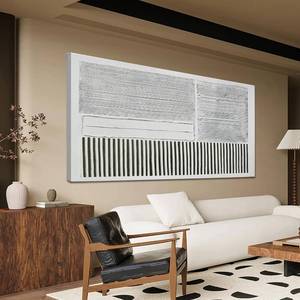 lot 2870 image: $48 Canvas Wall Art Decor Modern Abstract Black & White 20 x 40
