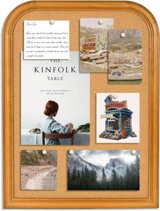 lot 2874 image: Cork Board for Walls with Frame, 23.6x17.7 in Bulletin Board