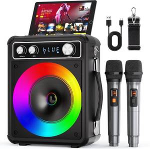 lot 2913 image: $70 Karaoke Machine with ONE Wireless Mic, Portable Speaker