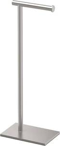 lot 2914 image: Gatco 1431SN Toilet Paper Holder Stand, Freestanding, Satin Nickel