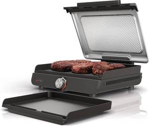 lot 2933 image: $150 Ninja Griddle & Indoor Grill, 14  Electric, Nonstick, 500F, GR101